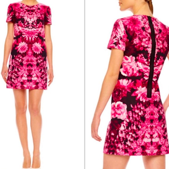 Michael Kors Dresses & Skirts - Michael Kors Kew Garden Pink/Black Print Dress, 8